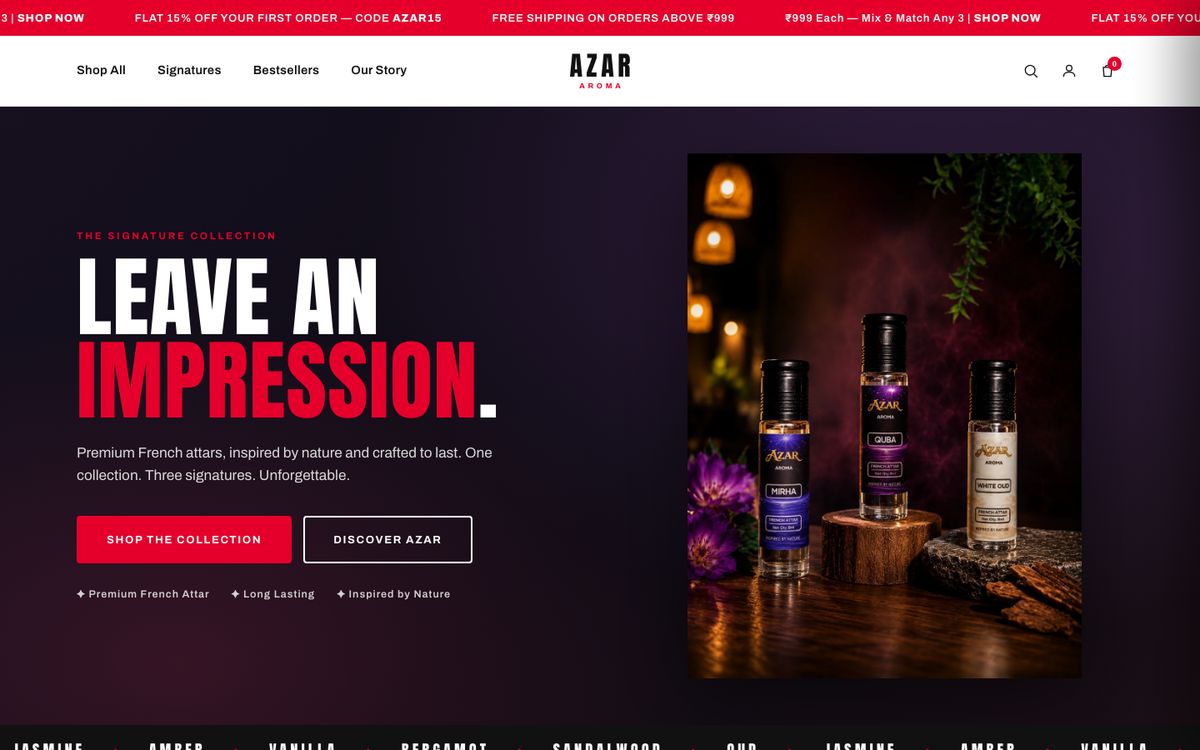 Home page of Beardo / Azar Aroma
