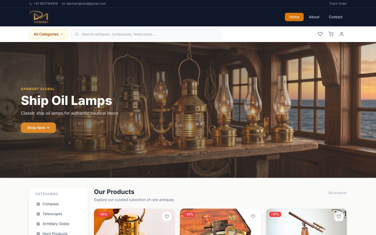 Home page of DanMart Global